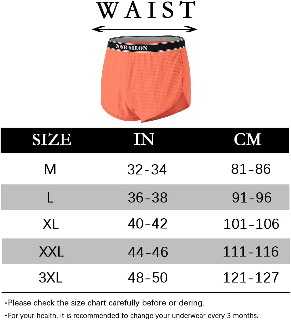 BIATWOWR Herren Transparent Sexy Boxershorts Männer Atmungsaktiv Bequem Unterhose Seitlichem Schlitz