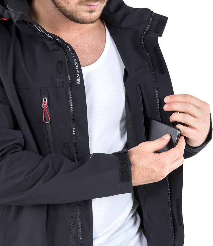 Trespass Herren Oswalt Jacke XXS Schwarz, XXS Schwarz