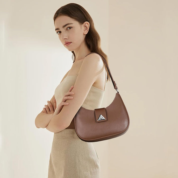 Travistar Handtasche Damen Klein Elegant Schultertasche Damen PU Leder Hobo Bag Y2k Tasche Satteltas