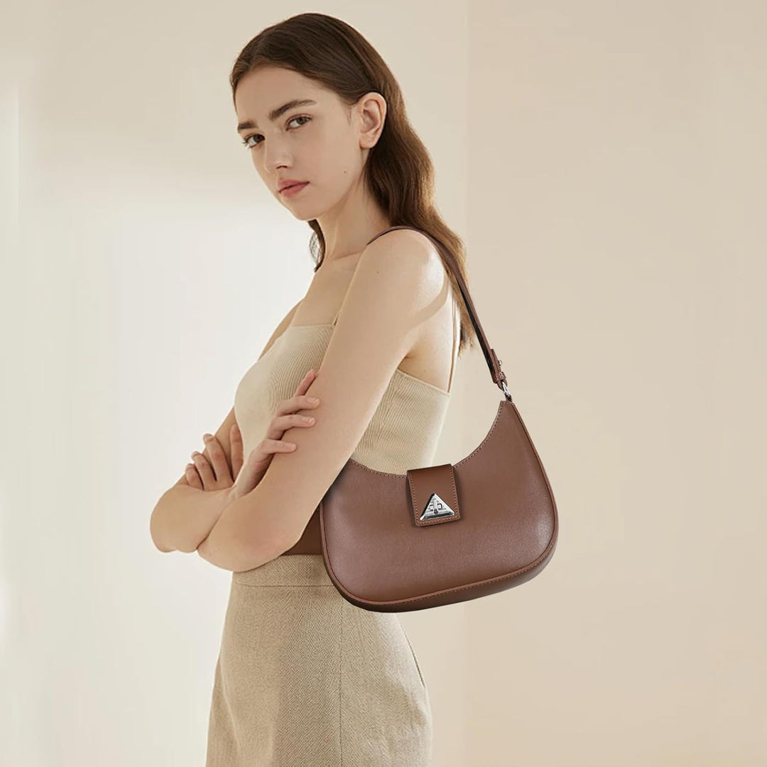 Travistar Handtasche Damen Elegant Schultertasche Damen Kleine Hobo Bag Y2k Tasche Veganes Leder Sat