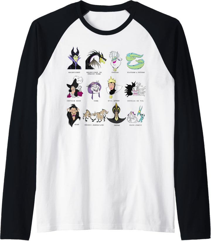 Disney Villains Grid Raglan