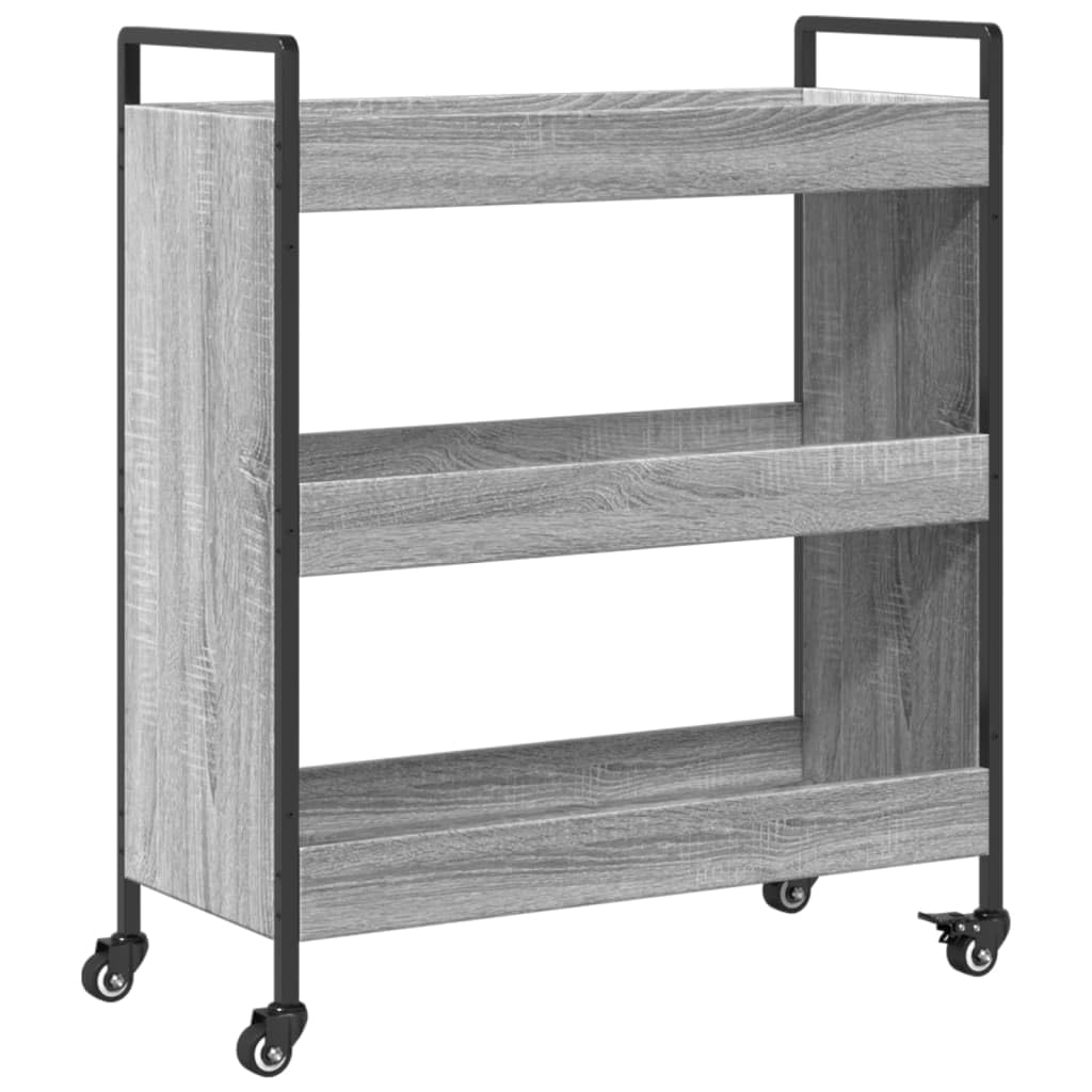 vidaXL Küchenwagen, Servierwagen mit viel Stauraum, Rollwagen Trolley für Küche Bar, Gemüsewagen Meh