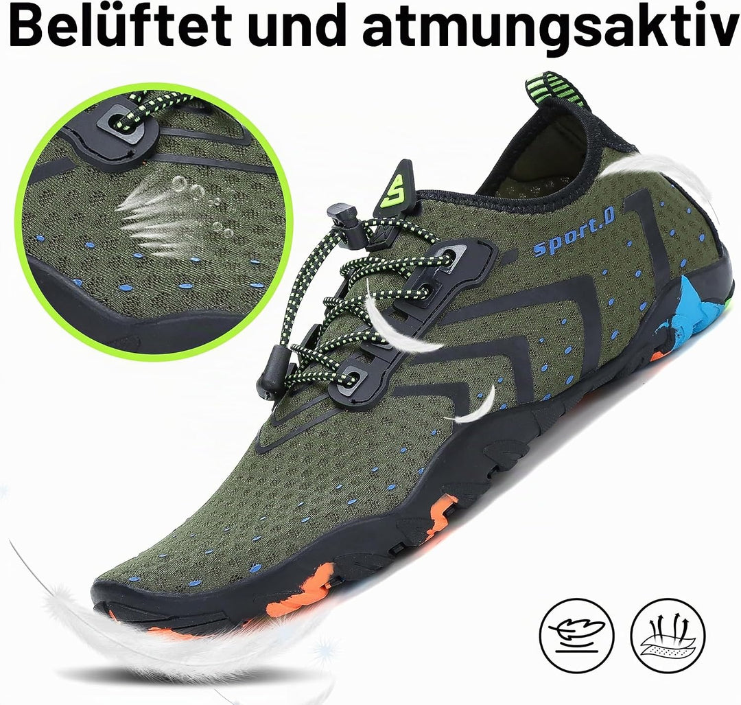 SAGUARO Badeschuhe Strandschuhe Aquaschuhe Wasserschuhe Surfschuhe Schwimmschuhe für Damen Herren Ki