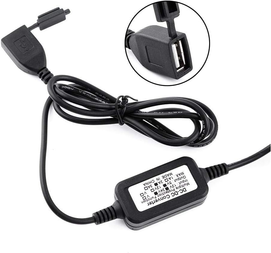 Motorrad-Ladegerät, USB, wasserdicht, 12 V-24 V, Ladegerät für Motorrad, Smartphone, GPS, Auto, Boot