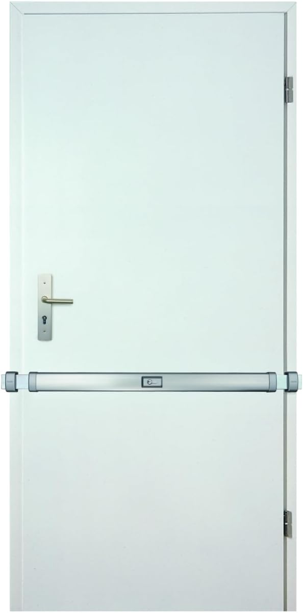 ABUS Panzerriegel PR2700 für Haus- und Wohnungstüren ohne Zylinder, weiss, 49099 Weiss-weiss ohne Zy