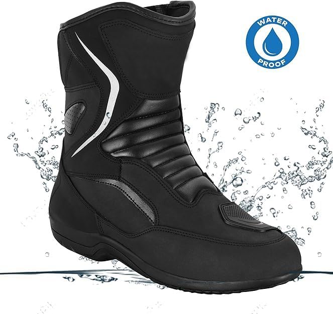 Motorradschuhe für Herren, verstärkte Strassenschuhe, Motorradstossschutz, rutschfeste Sohle, bequem
