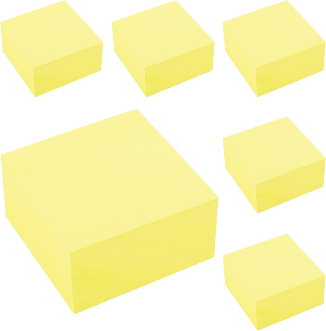 D.RECT 009326 Haftnotizwürfel Super Sticky Notes Selbstklebende Haftnotizzettel in 76x76mm 400 Blatt