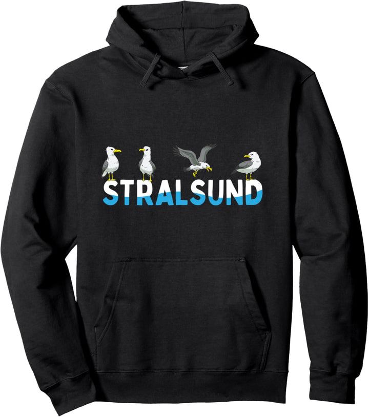 Stralsund Möwen Ostsee Moin Norddeutsch Pullover Hoodie