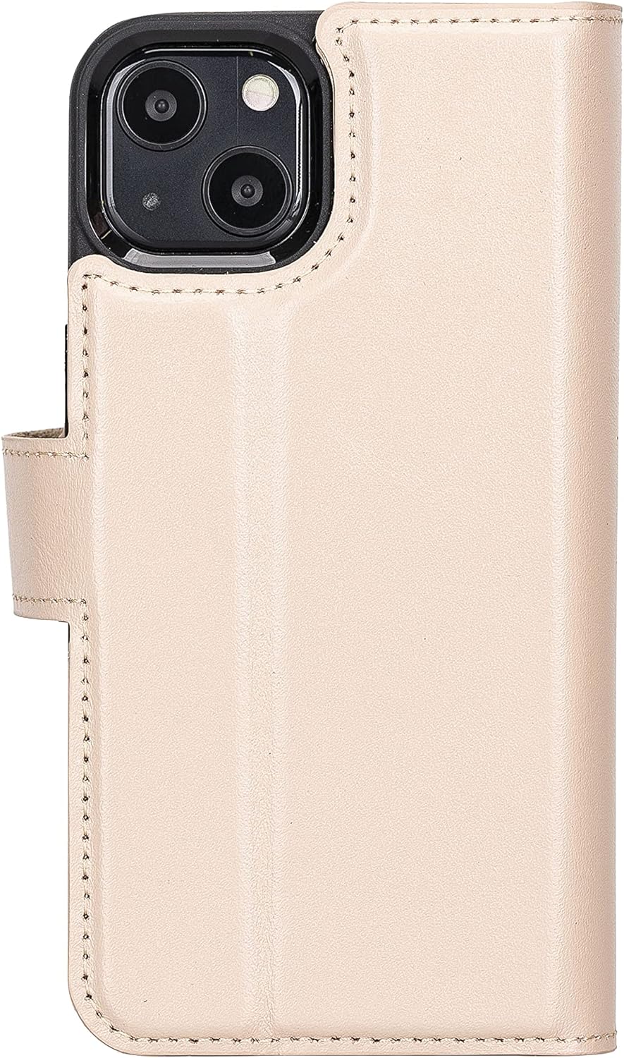 Solo Pelle Lederhülle kompatibel für iPhone 13 in 6.1 Zoll abnehmbare Hülle (2in1) Harvard Double in