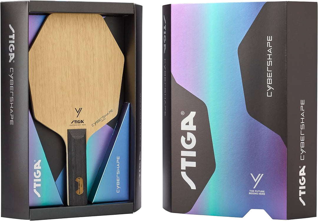 STIGA Cybershape Wood Tischtennis Holz – Tischtennisholz aus Holz mit exklusiver Cybershape-Form Ger