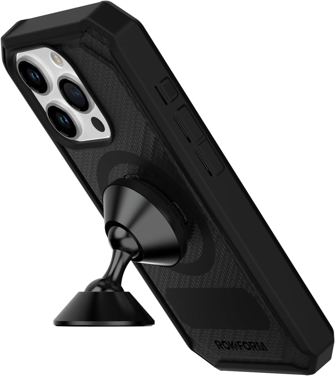 Rokform - Universal verstellbare magnetische KFZ-Halterung, 360 Grad drehbar mit 3M VHB-Klebeband, H