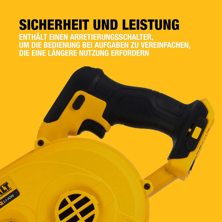 DeWalt Akku-Gebläse / Luftbesen (18V, 290 km/h Blasgeschwindigkeit, drei-Stufen-Schalter, Lieferung