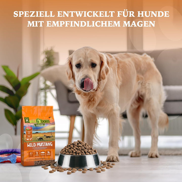 Wildborn Wild Mustang 2 kg getreidefreies Hundefutter mit Pferdefleisch, Süsskartoffel & Aroniabeere