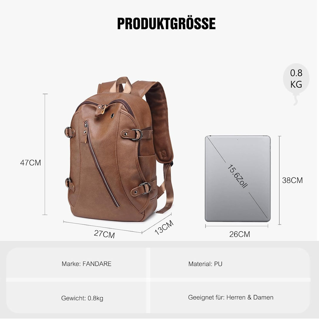 FANDARE Unisex Rucksäcke Schulrucksack Herren Damen Schultasche Junge Mädchen Wasserdicht Schulranze