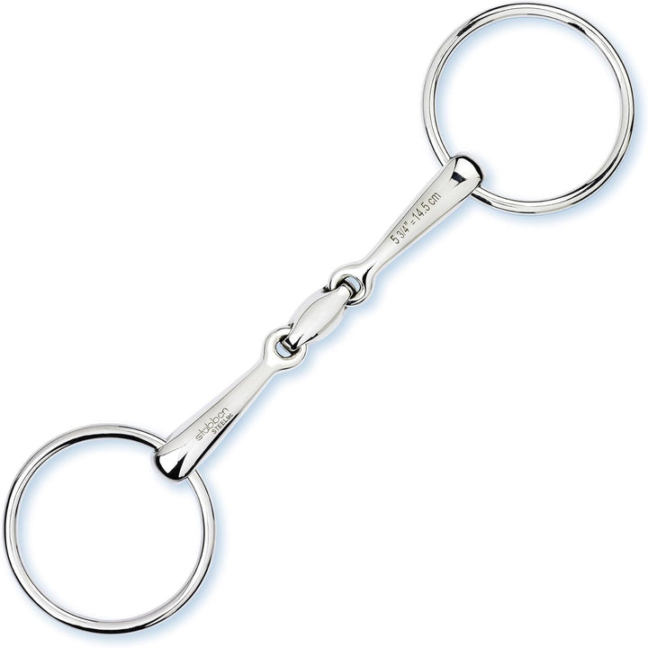 Stübben Gebiss 2221 Trense Easy Control doppelt gebrochen 16,5 cm - 16 mm - Edelstahl, 16,5 cm - 16