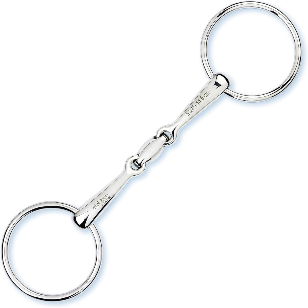 Stübben Gebiss 2221 Trense Easy Control doppelt gebrochen 11,5 cm - 14 mm - Edelstahl, 11,5 cm - 14