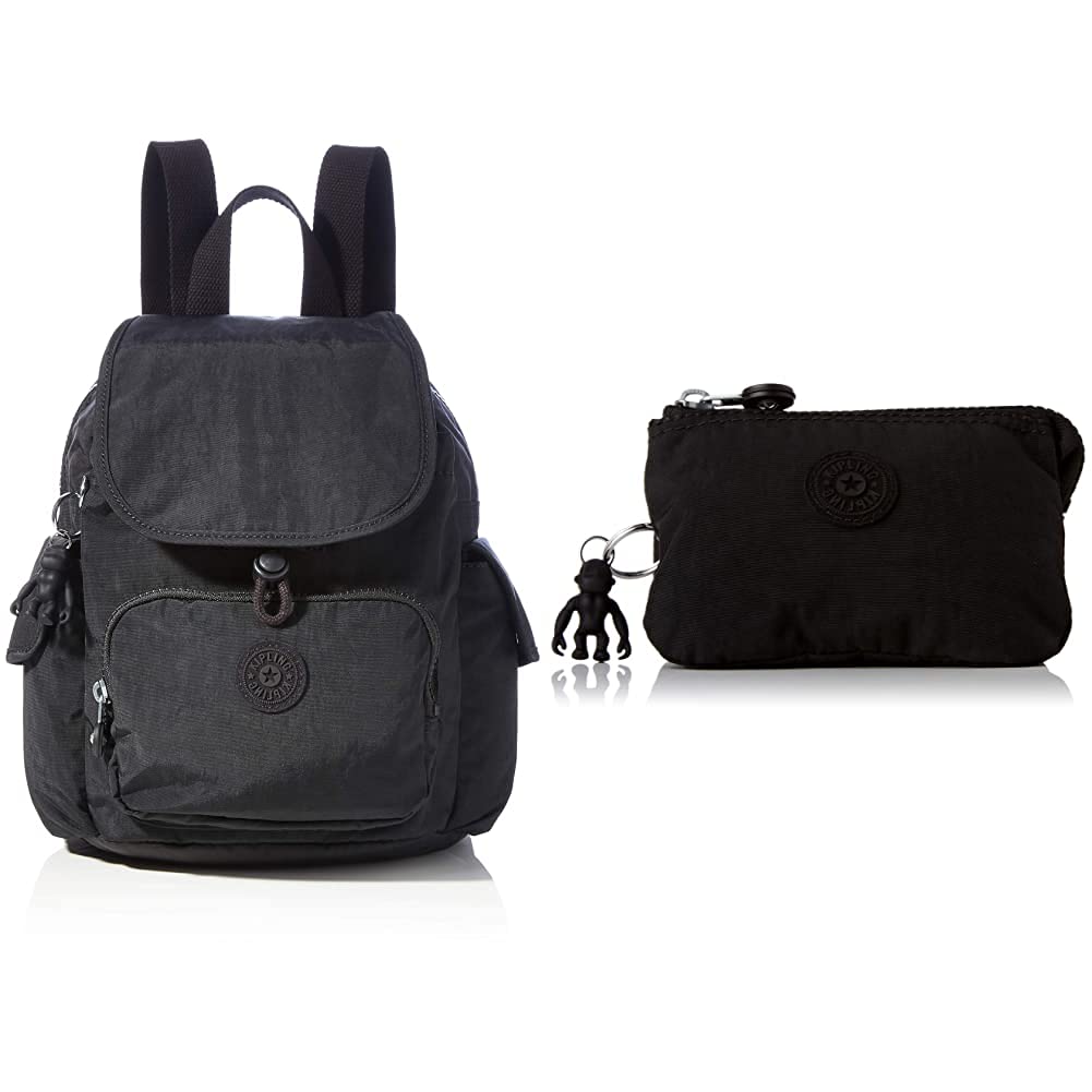 Kipling Damen City Mini BACKPACKS, Black Noir, 27x29x14 Centimeters (B x H T) EU Damen kreativitet P
