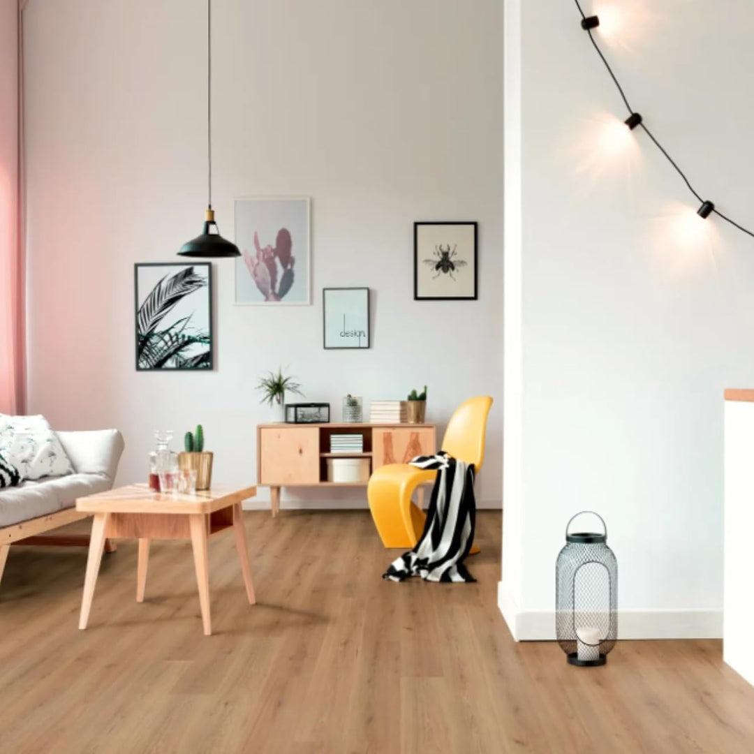 Laminat Boden Trend Eiche Natur 6 mm - KRONOTEX Superior Basic, Landhausdiele, widerstandsfähig, pfl