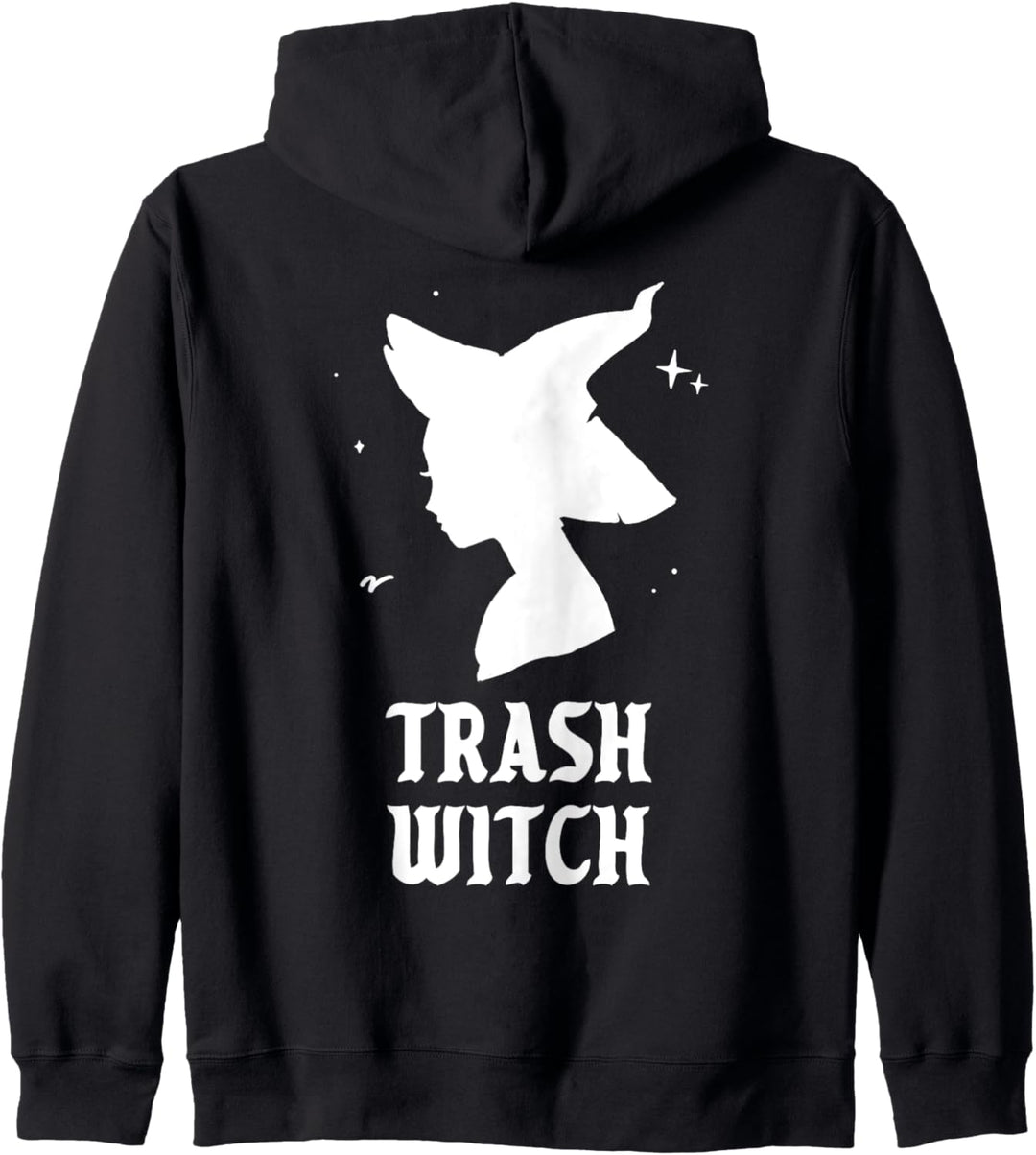 Trash Hexe Funny Spooky Vibes Gotik Halloween Kostüm Kapuzenjacke