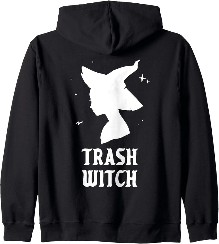 Trash Hexe Funny Spooky Vibes Gotik Halloween Kostüm Kapuzenjacke