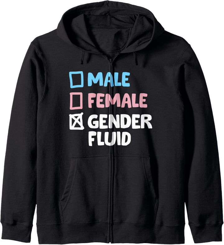 Männlich Weiblich Genderfluid Kapuzenjacke
