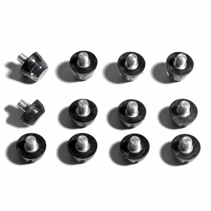 STUDIAMONDS Gummistollen für Fussballschuhe - 12 Fussballstollen Standardgewinde-TPU Studs Transluze