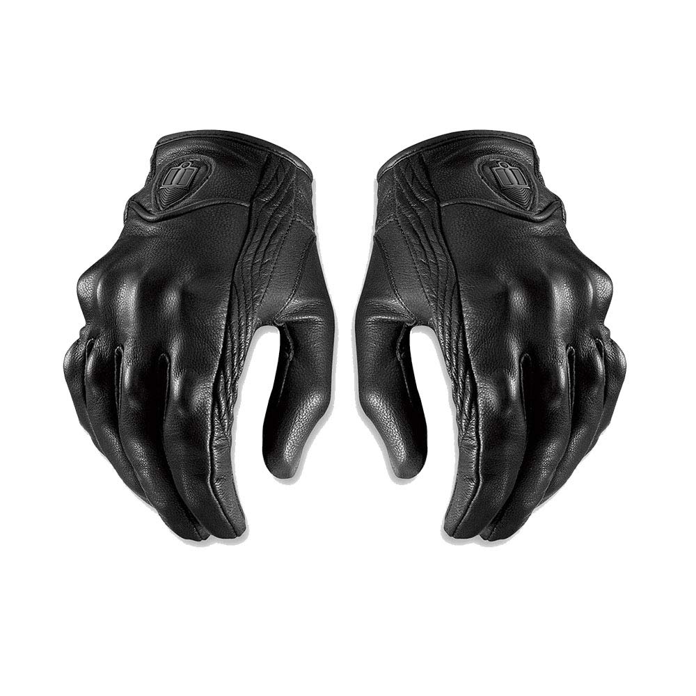 Riloer Motorrad Lederhandschuhe mit Touchscreen, Winddichte und warme Motorradhandschuhe ohne Löcher