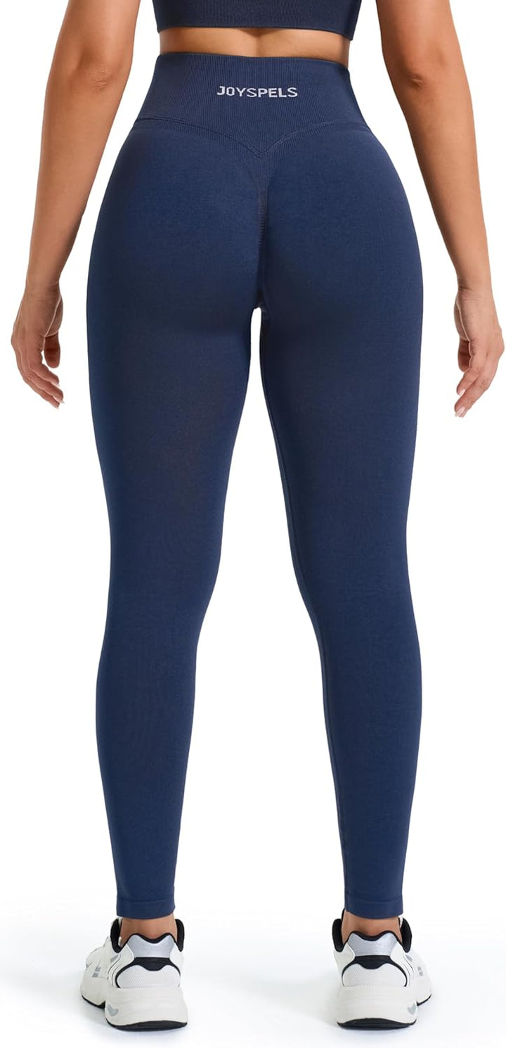 JOYSPELS Scrunch Butt Leggings Damen, Gym V Förmige Bund High Waist Sport Booty Lifting Po Push Up S
