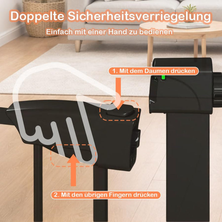 Treppenschutzgitter ausziehbar ohne Bohren - Türschutzgitter 110cm Schwarz Schwarz 110cm, Schwarz 11