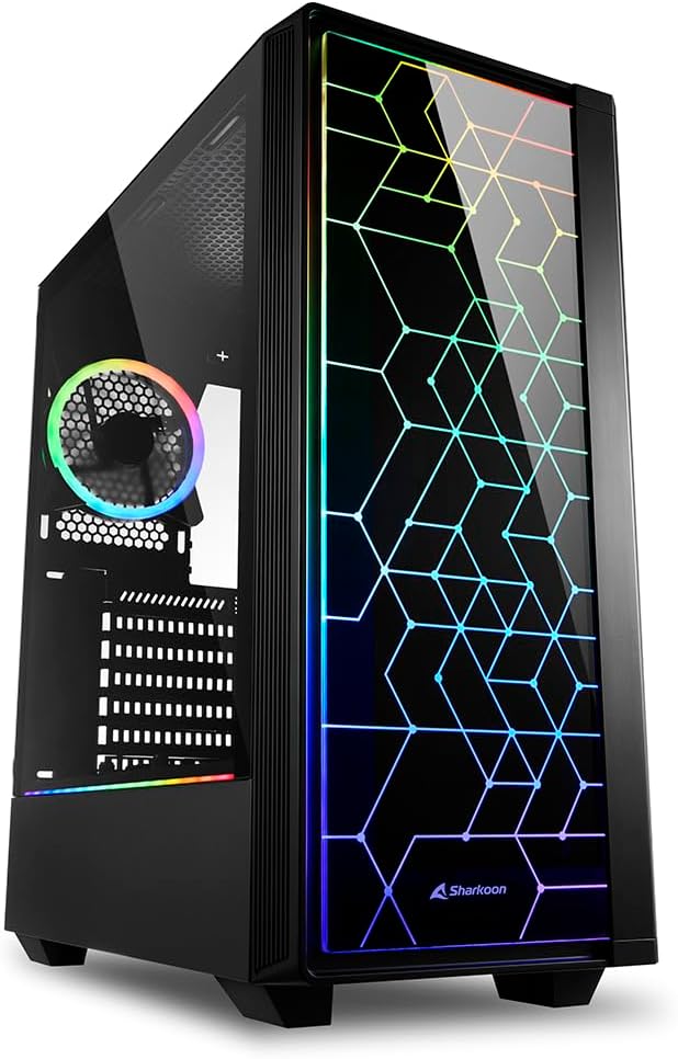 Sharkoon RGB LIT 100, PC Gehäuse, RGB LIT 100