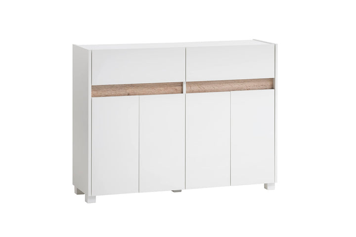 Schildmeyer Cosmo Kommode, Holzwerkstoff, weiss, 112,2 x 33 x 84,8 cm, Weiß