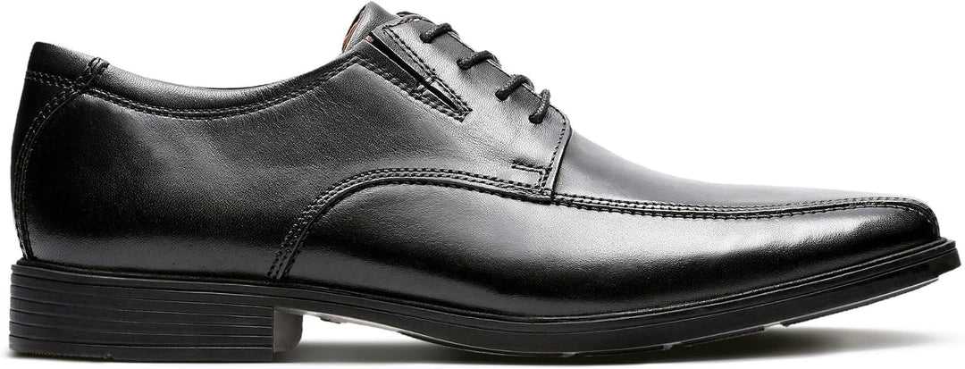 Clarks Herren Tilden Cap Derbys 39.5 EU Schwarzes Leder, 39.5 EU Schwarzes Leder