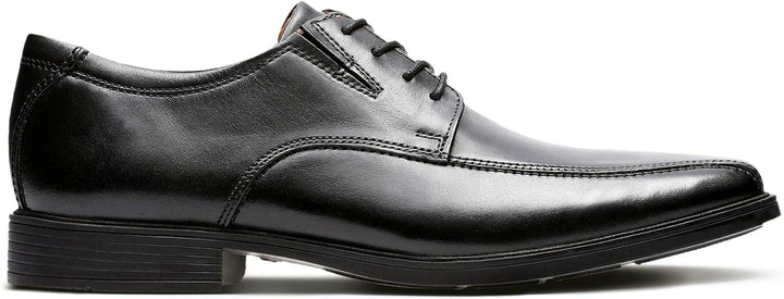 Clarks Herren Stafford Park5_Derby 45 EU Black Leather, 45 EU Black Leather
