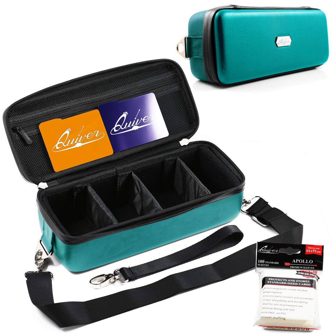 Quiver Time Türkis Bolt Karten-Tragetasche - Halter für Sammelkarten und Deck-Aufbewahrungsbox, komp