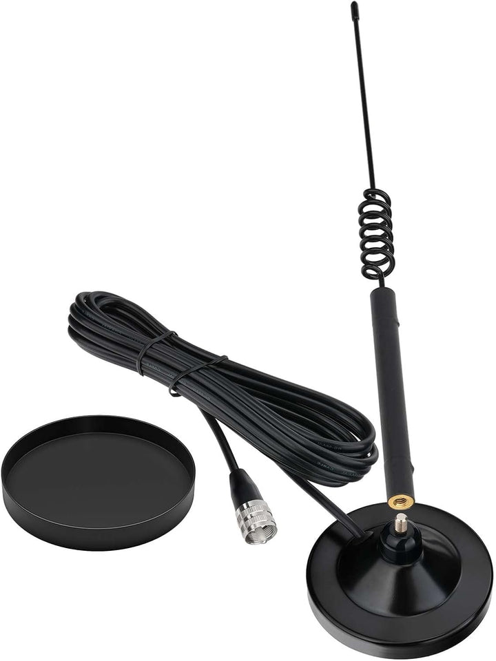 Superbat 26-28MHz Lastwagen CB Antenne | PL259 Stecker 3m RG58 Kabel | Magnet-Base | 2.5dBi, 50W | K