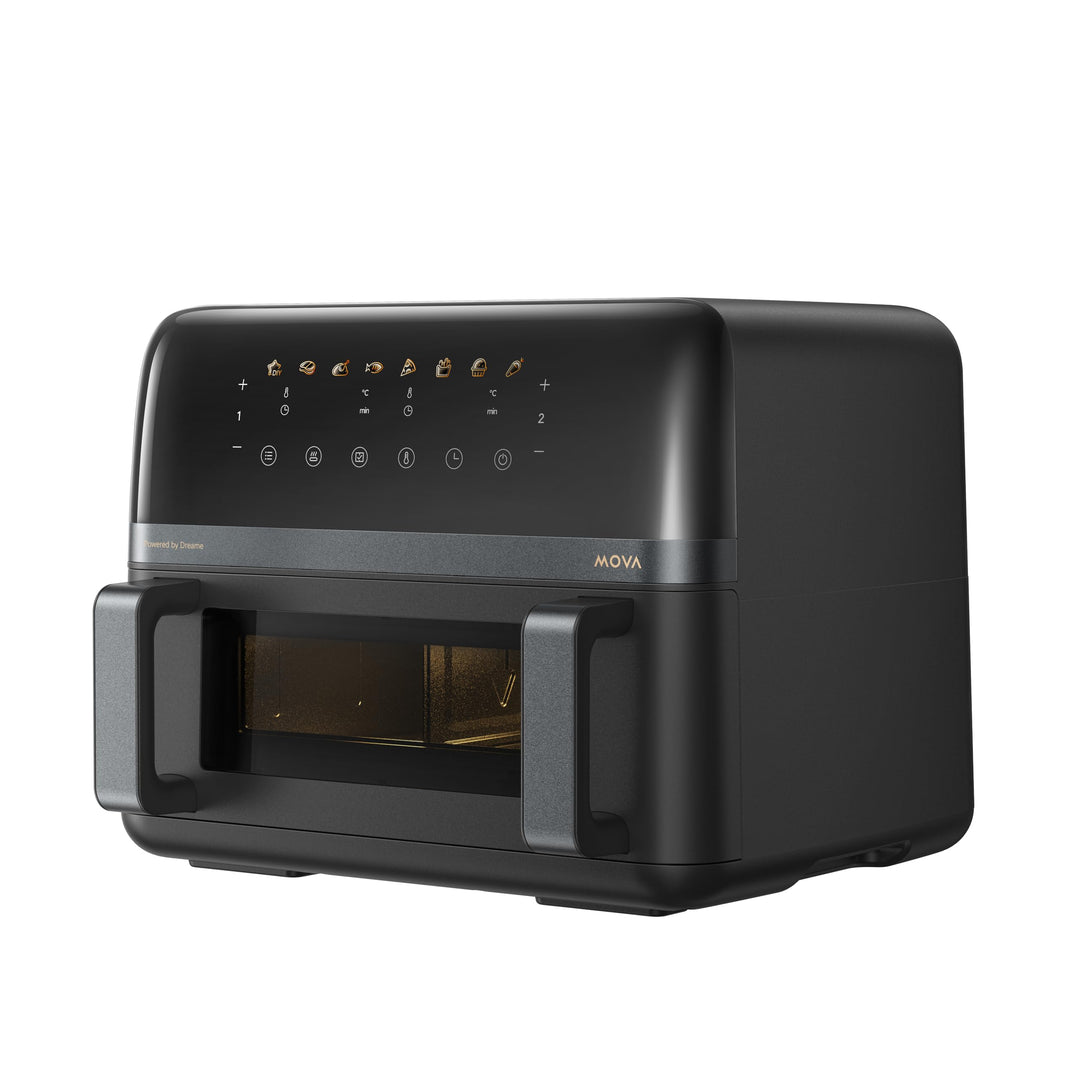 Mova AeroChef FD20 Pro Heissluftfritteuse, 9 Liter Zwei-Zonen-Garen, SyncFinish, 2.700 W für schnell