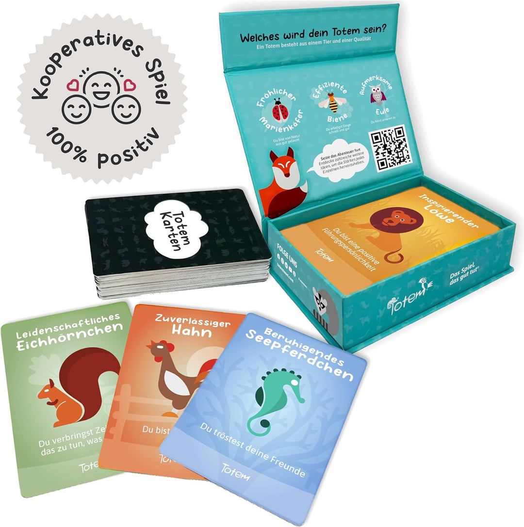 Totem Junior Kartenspiel für Kinder – Therapiespiel ab 5 Jahren für Selbstbewusstsein & Empathie, Fa