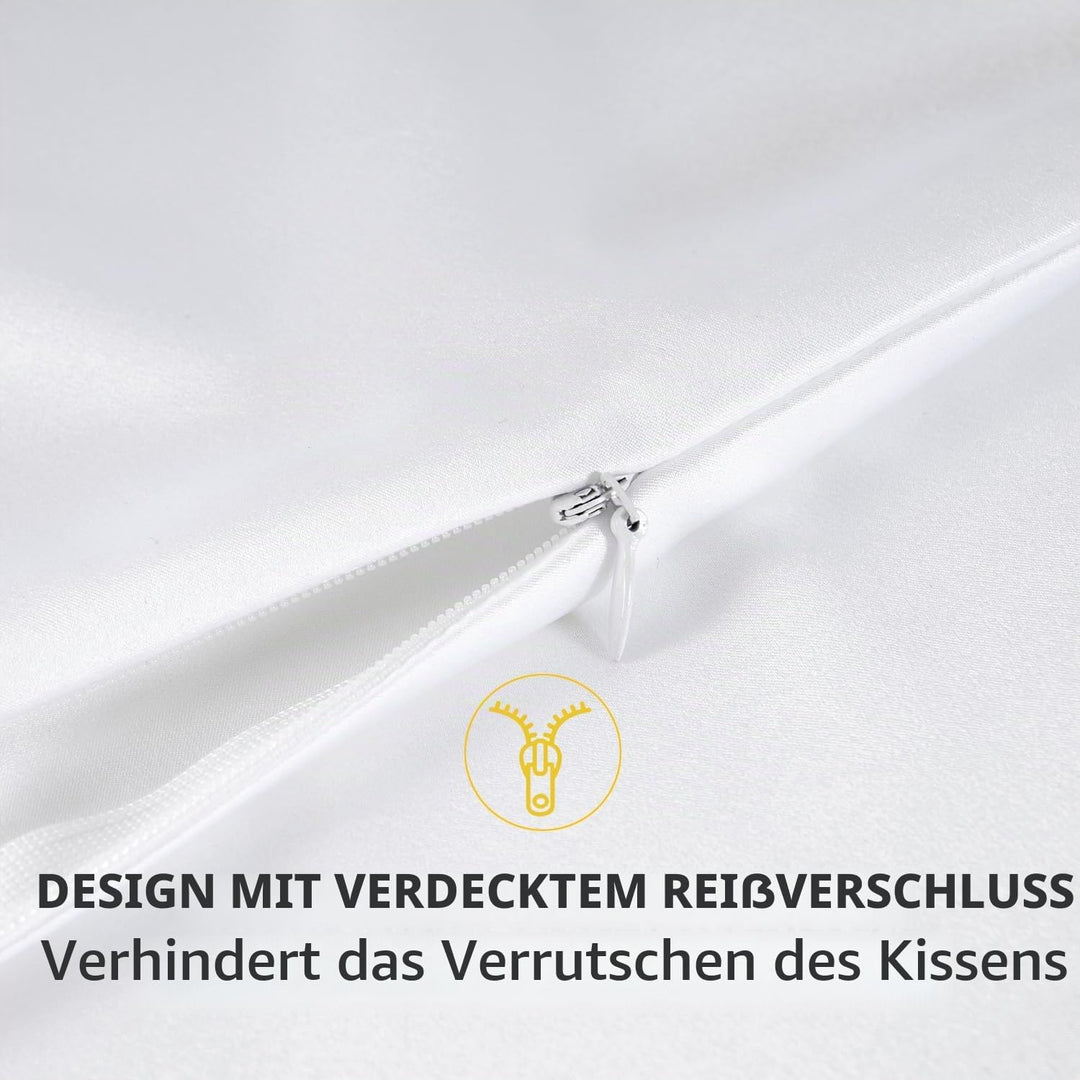 ZIMASILK Kissenbezug, 100% Mulberry-Seide, 19 Momme Seide, für Haut und Haar, auf beiden Seiten, 1 S