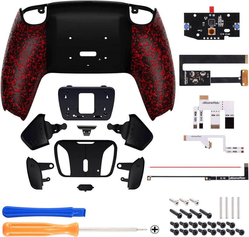 eXtremeRate Programmierbar RISE4 Remap Kit für ps5 Controller BDM-010/020,Remap Board&Rückplate Gehä