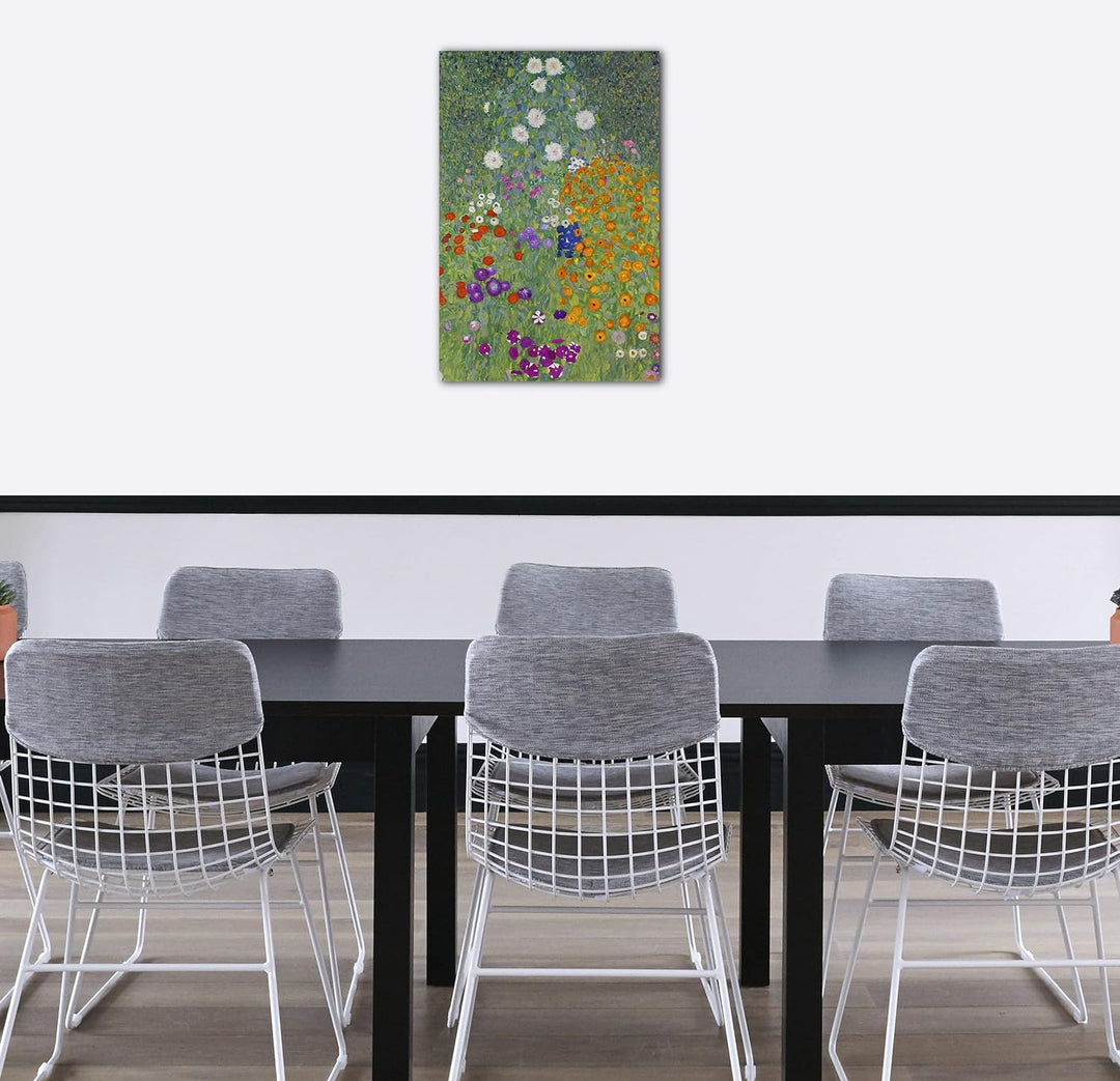 Printed Paintings Leinwand (60x80cm): Gustav Klimt - Bauerngarten (1907) 60x80 cm, 60x80 cm