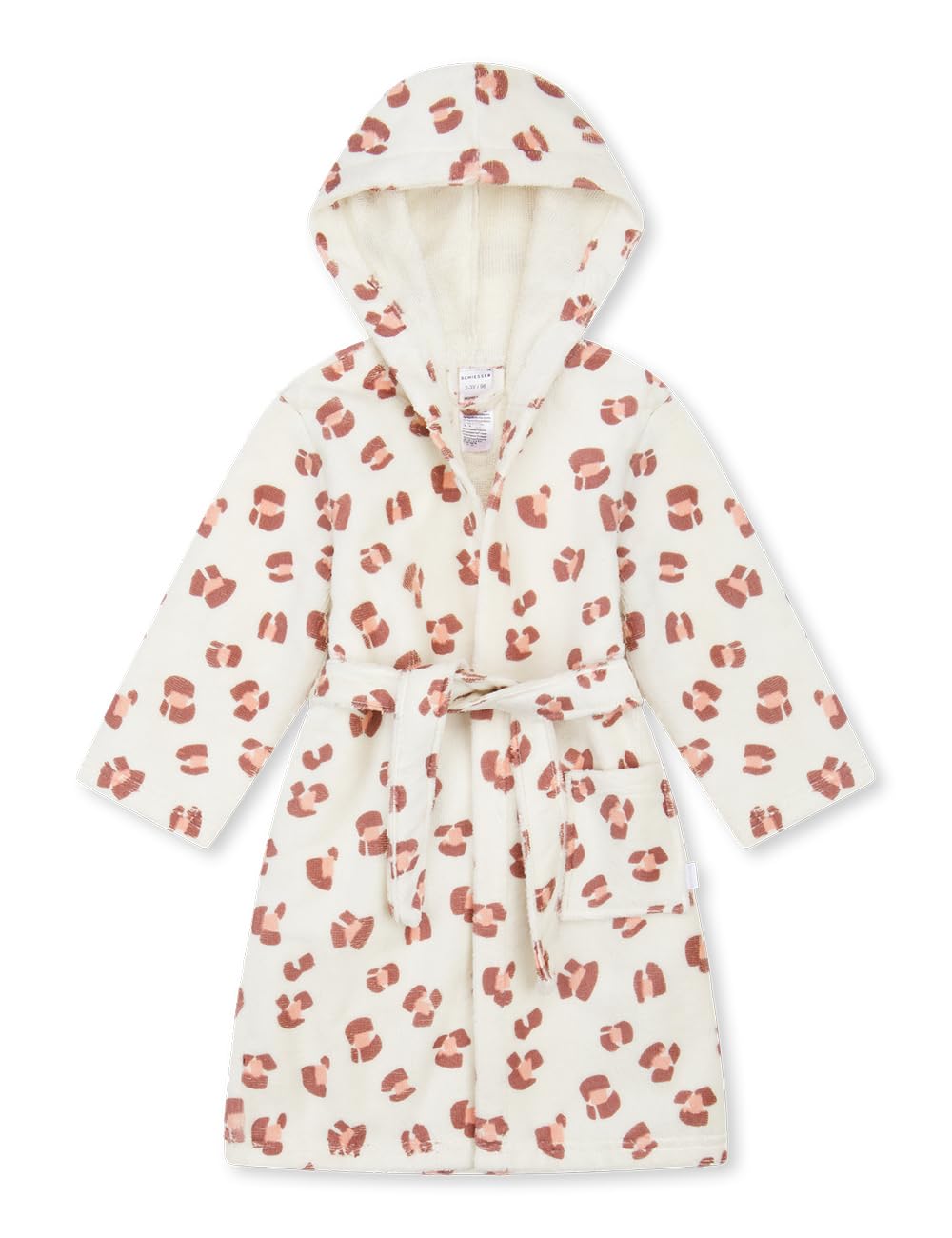 Schiesser Jungen Bademantel - Velour - Grösse 92 bis 140 128 off-white_181831, 128 off-white_181831