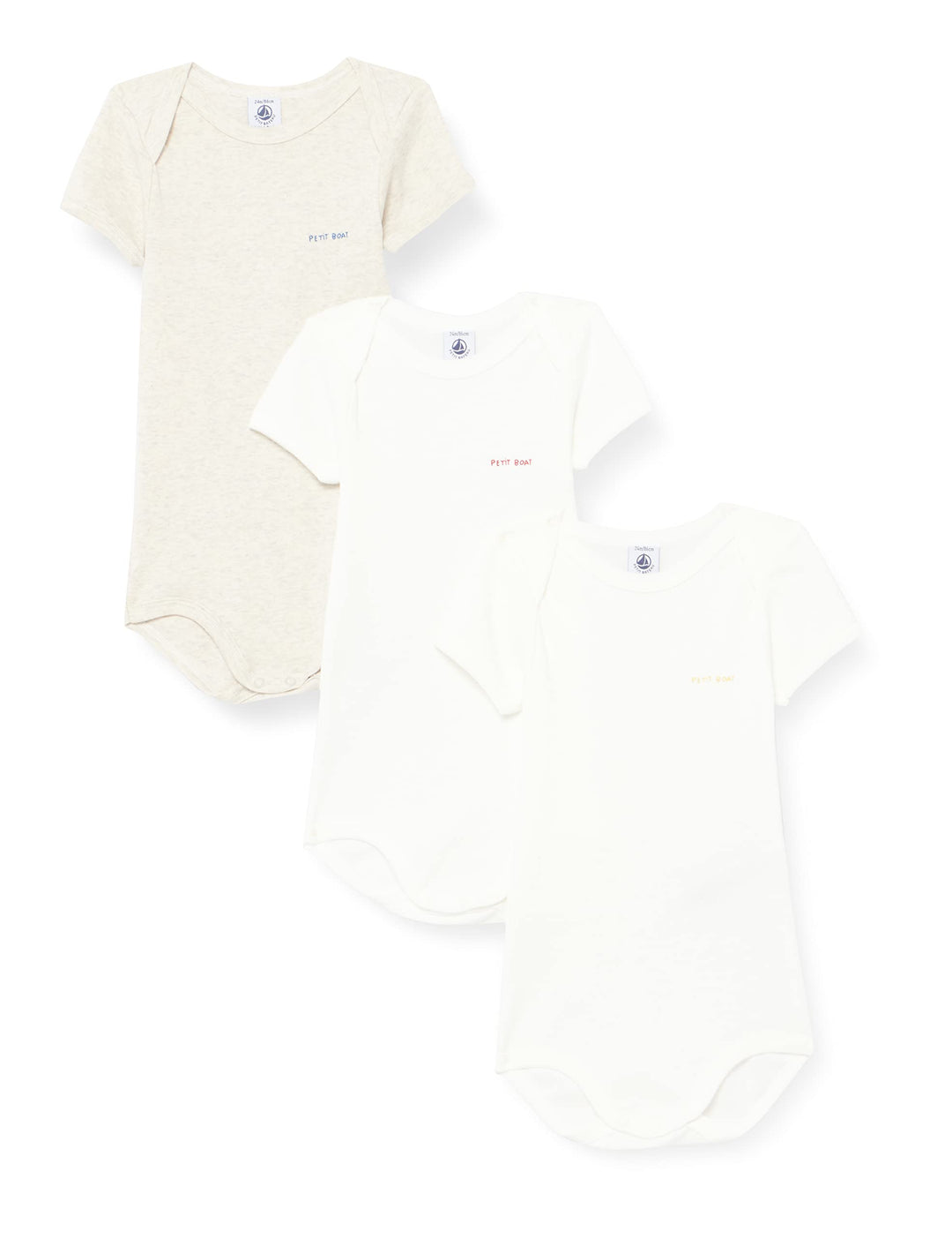 Petit Bateau Unisex Baby A045c Kurzarm-Body mit Streifen (3er Pack) 18 Monate Variante 1, 18 Monate