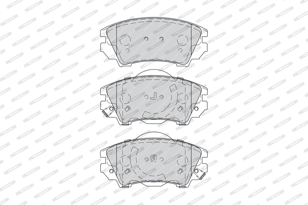 Ferodo FDB4208 PREMIER Bremsbelagsatz, Scheibenbremse - (4-teilig) - (4 Stück)