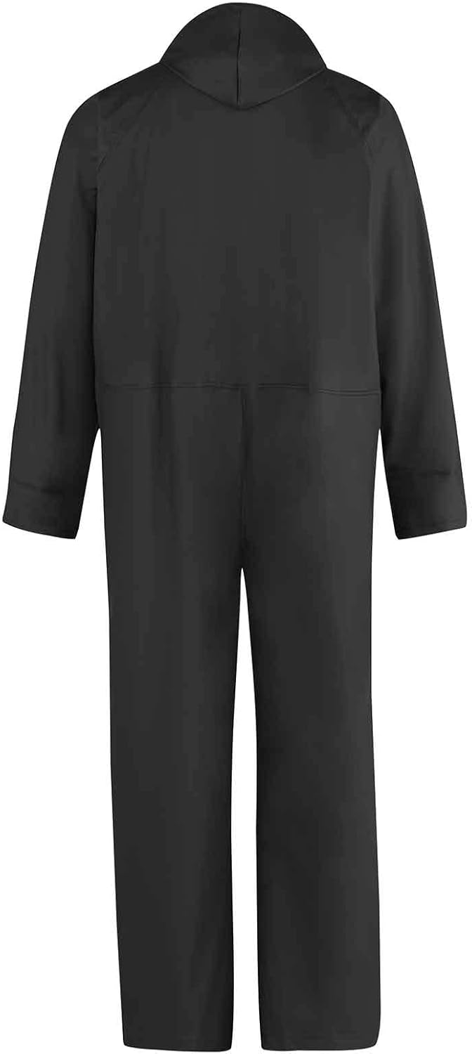 STØRVIK PU-Overall Regenkombi Regenoverall Reinigungsoverall Unisex Schwarz L, Schwarz L