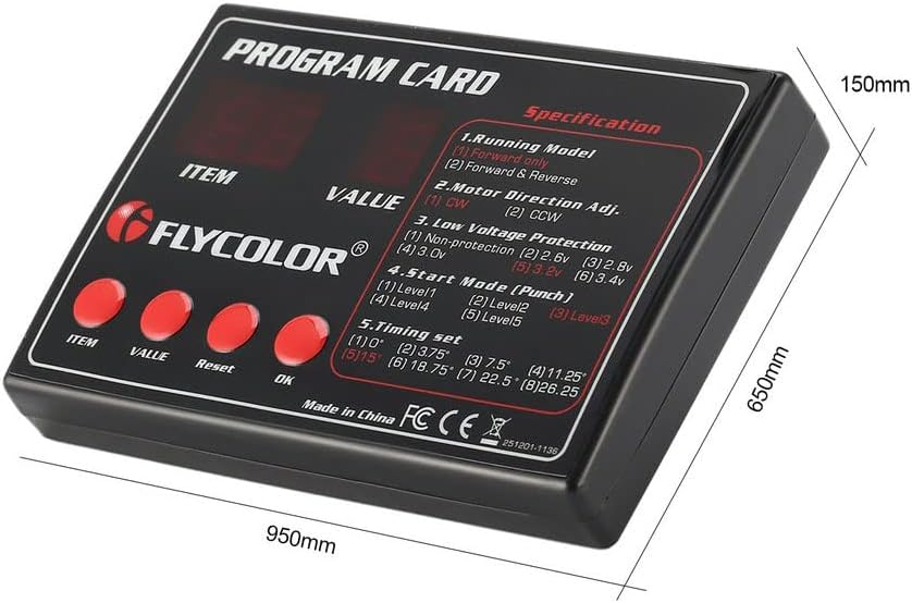 FlyMonster Programmierungskarte für ferngesteuerte RC-Boote Schiff ESC Elektronischer Geschwindigkei