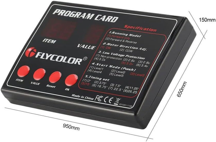 FlyMonster Programmierungskarte für ferngesteuerte RC-Boote Schiff ESC Elektronischer Geschwindigkei