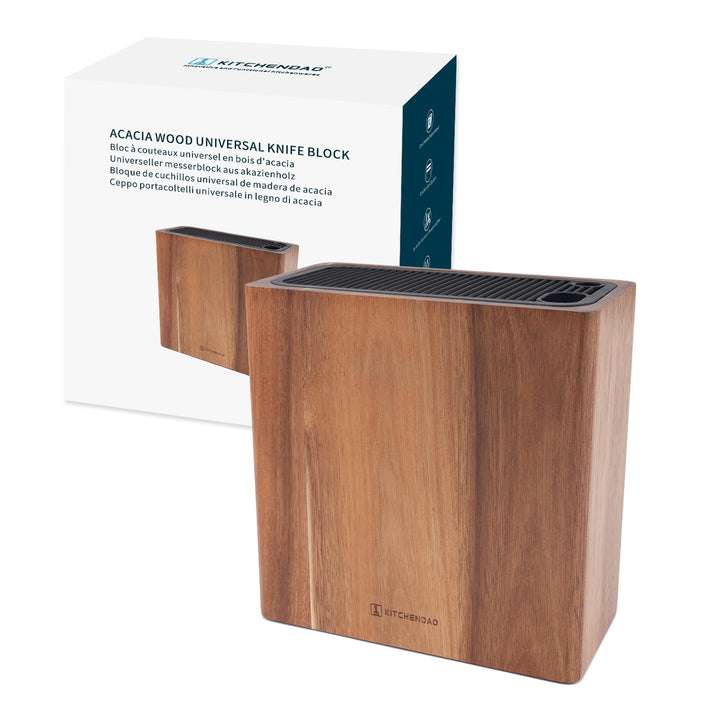 KITCHENDAO XL Akazienholz Universal-Messerblock-Halter… Xl-akazienholz, Akazienholz XL