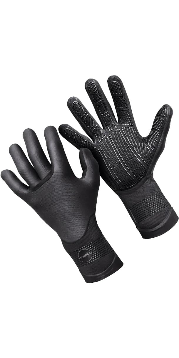 O';Neill Psycho 3MM Neopren-Neoprenhandschuhe, doppelt gefüttert, Schwarz - Erwachsene Unisex - 100%