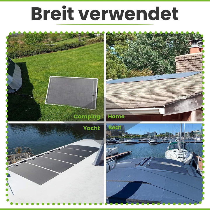 Offgridtec ETFE-AL 60W semi-flexibles18V Solarpanel mit integrierter Aluminiumplatte V2, 60W