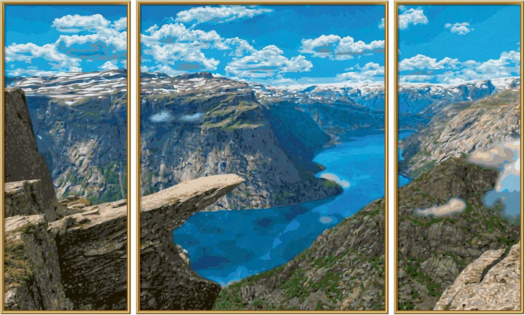 Schipper 609260922 Malen nach Zahlen – Trolltunga in Norwegen - Bilder malen für Erwachsene, inklusi